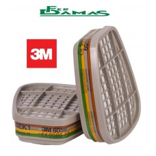 FILTRO 3M PER RESPIRATORE 6200 ABEK 1 ART.6059 BLISTER 2 PZ.
